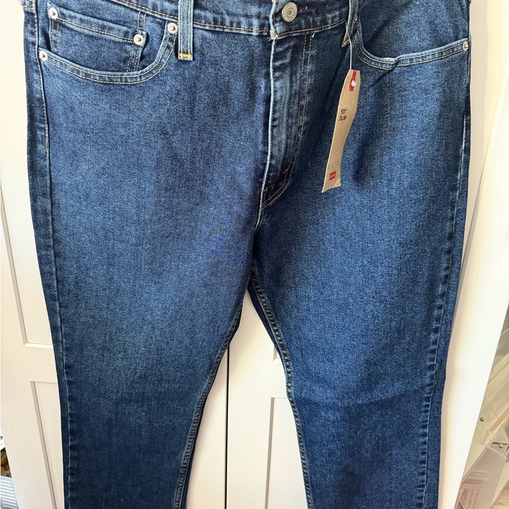 Levi's Men's Dark Blue Slim Straight Jeans